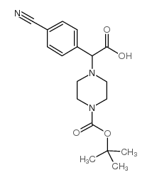 2-(4-BOC-PIPERAZINYL)-2-(4-CYANO-PHENYL)ACETIC ACID structure