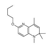 6-butoxy-1,2,2,4-tetramethyl-1,5-naphthyridine结构式