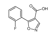 5-(2-fluorophenyl)-1,2-oxazole-4-carboxylic acid Structure