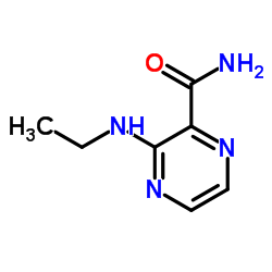 3-(Ethylamino)-2-pyrazinecarboxamide Structure