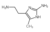 4-(2-AMINO-ETHYL)-5-METHYL-1H-IMIDAZOL-2-YLAMINE结构式