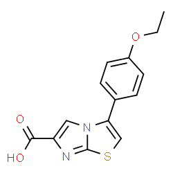 3-(4-ETHOXYPHENYL)IMIDAZO[2,1-B]THIAZOLE-6-CARBOXYLIC ACID结构式