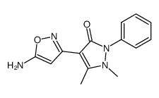 4-(5-Amino-isoxazol-3-yl)-1,5-dimethyl-2-phenyl-1,2-dihydro-pyrazol-3-one Structure