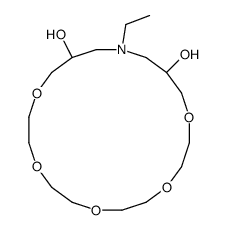 17-ethyl-1,4,7,10,13-pentaoxa-17-azacycloicosane-15,19-diol Structure