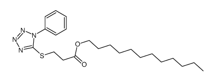 dodecyl 3-(1-phenyltetrazol-5-yl)sulfanylpropanoate Structure