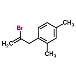 1-(2-Bromo-2-propen-1-yl)-2,4-dimethylbenzene结构式