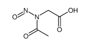 2-[acetyl(nitroso)amino]acetic acid Structure