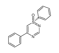 (+)-(S)-1,5-diphenyl-1H-1λ4,2,4-thiadiazine 1-oxide结构式