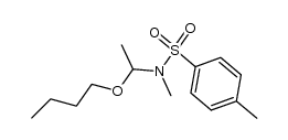 N-(1-butoxy-ethyl)-N-methyl-toluene-4-sulfonamide Structure