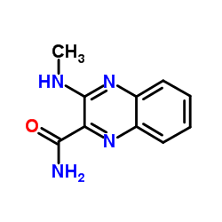 3-(Methylamino)-2-quinoxalinecarboxamide Structure