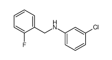 3-Chloro-N-(2-fluorobenzyl)aniline结构式