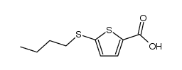 5-butylmercapto-thiophene-2-carboxylic acid结构式