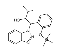 1-(1H-benzo[d][1,2,3]triazol-1-yl)-3-methyl-1-(2-((trimethylsilyl)oxy)phenyl)butan-2-ol结构式