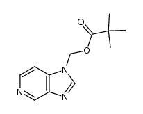 1-pivaloyloxymethylimidazo[4,5-c]pyridine结构式