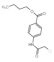 BUTYL 4-[(CHLOROACETYL)AMINO]BENZOATE Structure