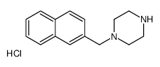 1-(naphthalen-2-ylmethyl)piperazine,hydrochloride结构式