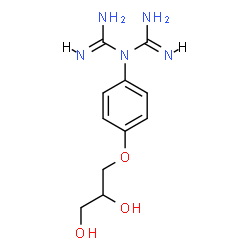 1-carbamimidoyl-1-[4-(2,3-dihydroxypropoxy)phenyl]guanidine picture