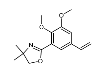 3-(4,5-dihydro-4,4-dimethyl-2-oxazolyl)-4,5-dimethoxystyrene结构式