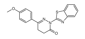 2-(1,3-benzothiazol-2-yl)-6-(4-methoxyphenyl)-4,5-dihydropyridazin-3-one结构式