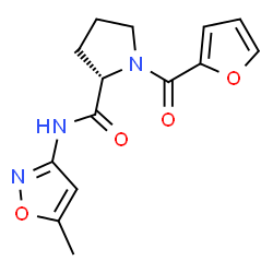 1-(furan-2-ylcarbonyl)-N-(5-methyl-1,2-oxazol-3-yl)-L-prolinamide Structure