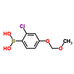 2-Chloro-4-(methoxymethoxy)phenylboronic acid结构式