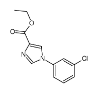 ethyl 1-(3-chlorophenyl)imidazole-4-carboxylate结构式