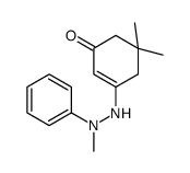 5,5-dimethyl-3-(2-methyl-2-phenylhydrazinyl)cyclohex-2-en-1-one Structure