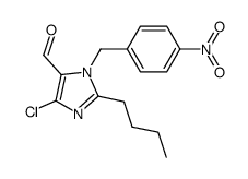 2-butyl-4-chloro-1-(4-nitrobenzyl)-1H-imidazole-5-carbaldehyde Structure