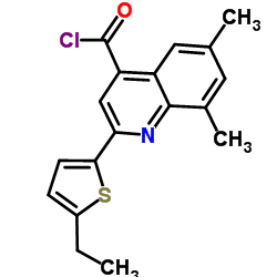 2-(5-Ethyl-2-thienyl)-6,8-dimethyl-4-quinolinecarbonyl chloride picture