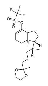 De-A,B-25,25-(ethylenedioxy)-27-norcholest-8-en-8-yl trifluoromethanesulphonate结构式