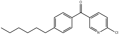 2-Chloro-5-(4-hexylbenzoyl)pyridine Structure