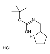 (吡咯烷-2-基甲基)氨基甲酸叔丁酯盐酸盐结构式