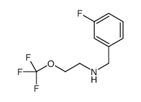 N-(3-Fluorobenzyl)-2-(trifluoromethoxy)ethanamine结构式