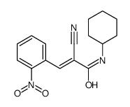 2-cyano-N-cyclohexyl-3-(2-nitrophenyl)prop-2-enamide Structure