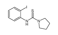 N-(2-iodophenyl)pyrrolidine-1-carbothioamide结构式