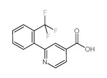 2-[2-(trifluoromethyl)phenyl]pyridine-4-carboxylic acid结构式