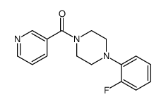 [4-(2-fluorophenyl)piperazin-1-yl]-pyridin-3-ylmethanone结构式