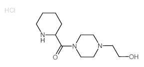 [4-(2-Hydroxyethyl)-1-piperazinyl](2-piperidinyl)-methanone hydrochloride结构式