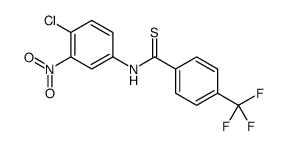 N-(4-氯-3-硝基苯基)-4-(三氟甲基)苯甲硫代酰胺结构式