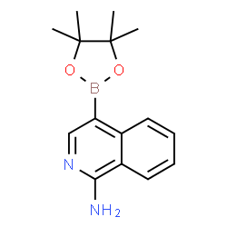 4-(4,4,5,5-tetramethyl-1,3,2-dioxaborolan-2-yl)isoquinolin-1-amine Structure