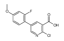 2-chloro-5-(2-fluoro-4-methoxyphenyl)pyridine-3-carboxylic acid结构式