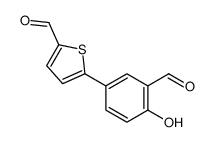 5-(3-formyl-4-hydroxyphenyl)thiophene-2-carbaldehyde Structure