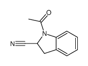 1-acetyl-2,3-dihydroindole-2-carbonitrile结构式