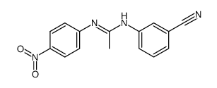 (E)-N-(3-cyanophenyl)-N'-(4-nitrophenyl)acetimidamide Structure