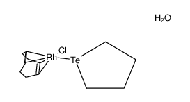 chloro(η4-1,5-cyclooctadiene)(1-telluracyclopentane)rhodium(I)结构式