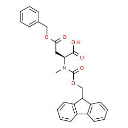 Fmoc-MeAsp(OBn)-OH structure