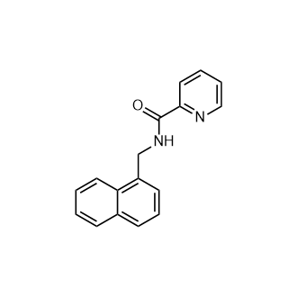 N-(萘-1-基甲基)吡啶酰胺结构式