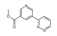 methyl 5-pyridazin-3-ylpyridine-3-carboxylate Structure