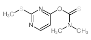 Carbamic acid, dimethylthio-,O-[2-(methylthio)-4-pyrimidinyl] ester (8CI)结构式