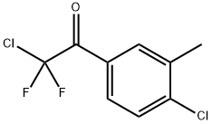 2-Chloro-1-(4-chloro-3-methylphenyl)-2,2-difluoroethanone Structure